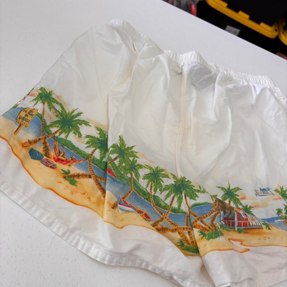 Margaritaville Jimmy Buffett White Graphic Beach Vacation Boxer Shorts Size XL - Picture 7 of 8